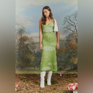 House of Sunny Hockney Dress - Galaxy Green - US 6